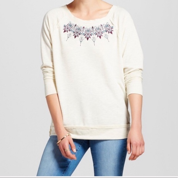 Knox Rose Sweaters - Knox Rose Oatmeal Knit Sweatshirt